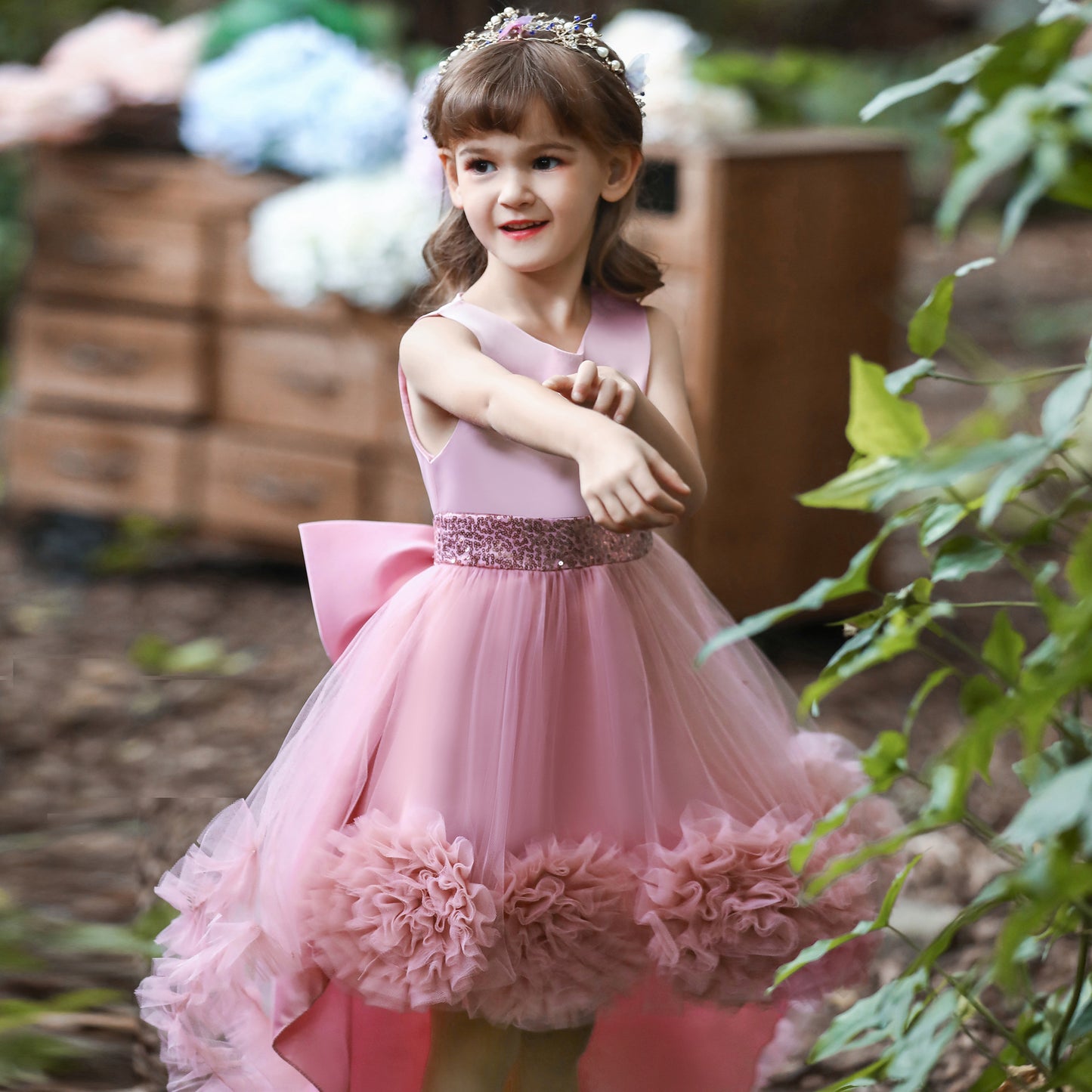 Dusty Pink Special Occasions Ball Cown #1000792