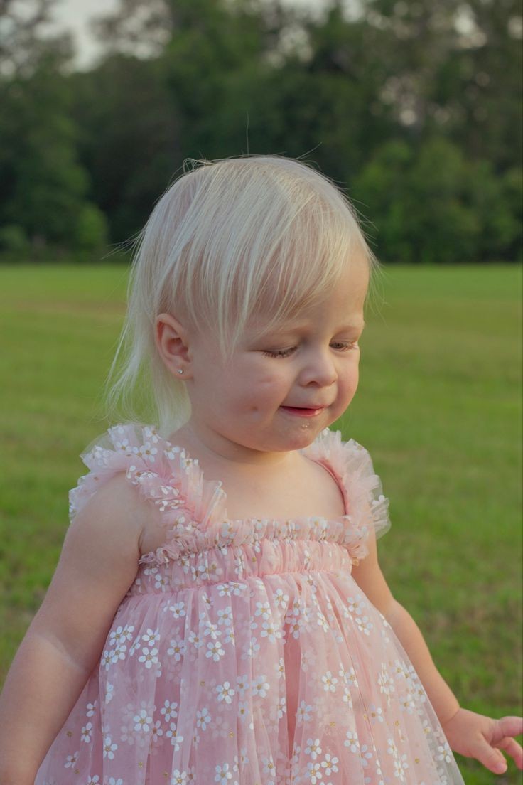 Pink Daisy Tulle Romper #1000191