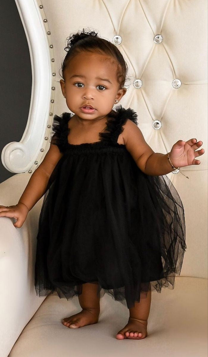 Black Tulle Dress #1000165