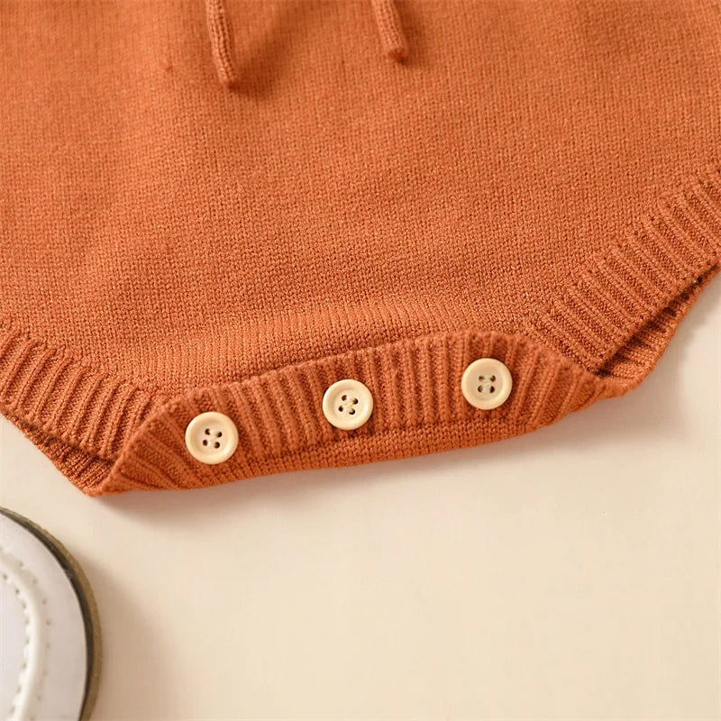 Luxury Knitwear Two-toned Romper Ombre, Tan and Burned Orange #1000217