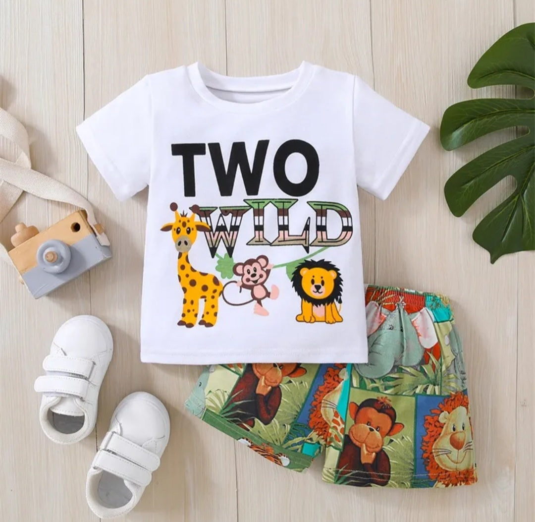 Two Wild T-shirt and Shorts #200064