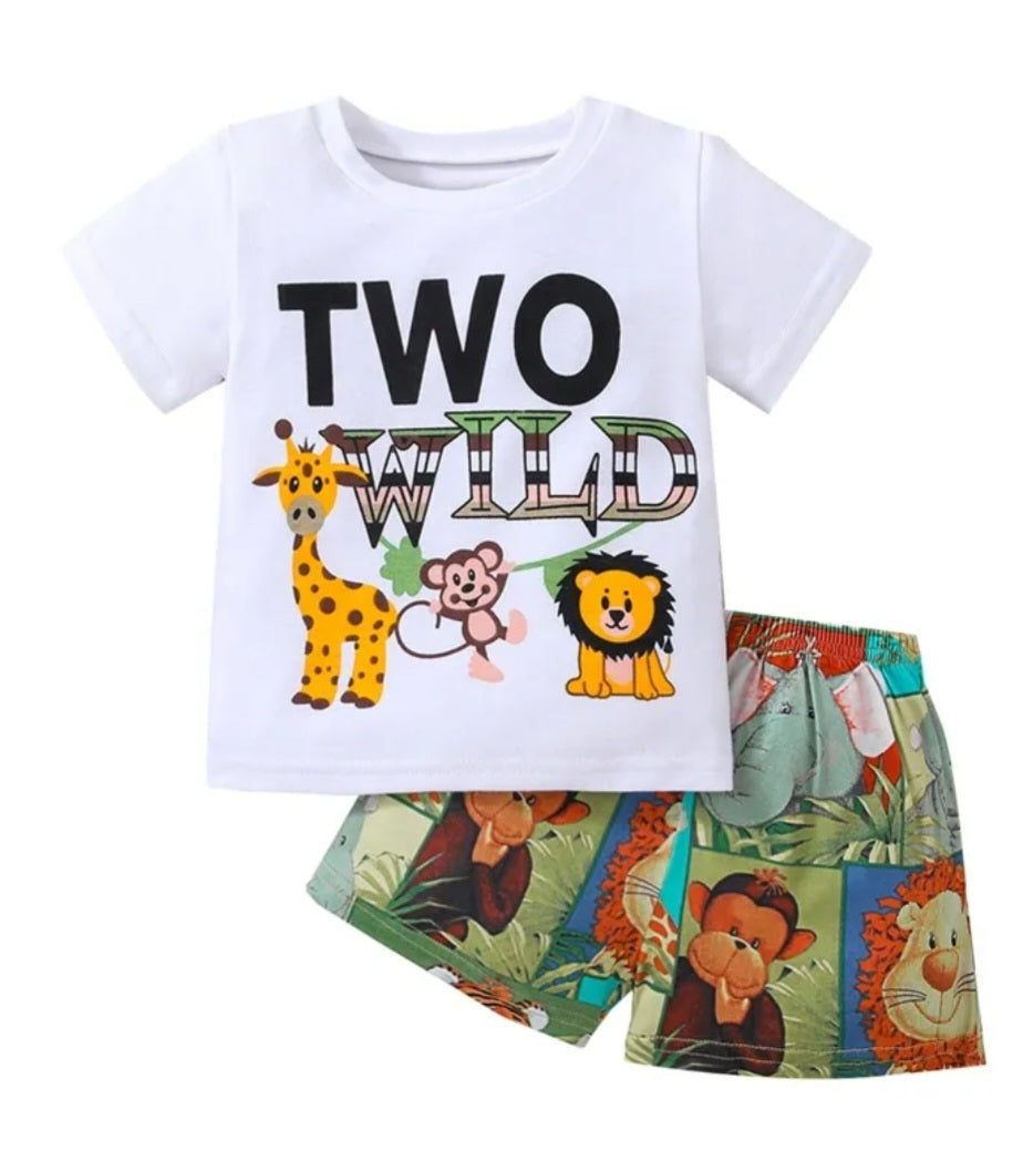 Two Wild T-shirt and Shorts #200064