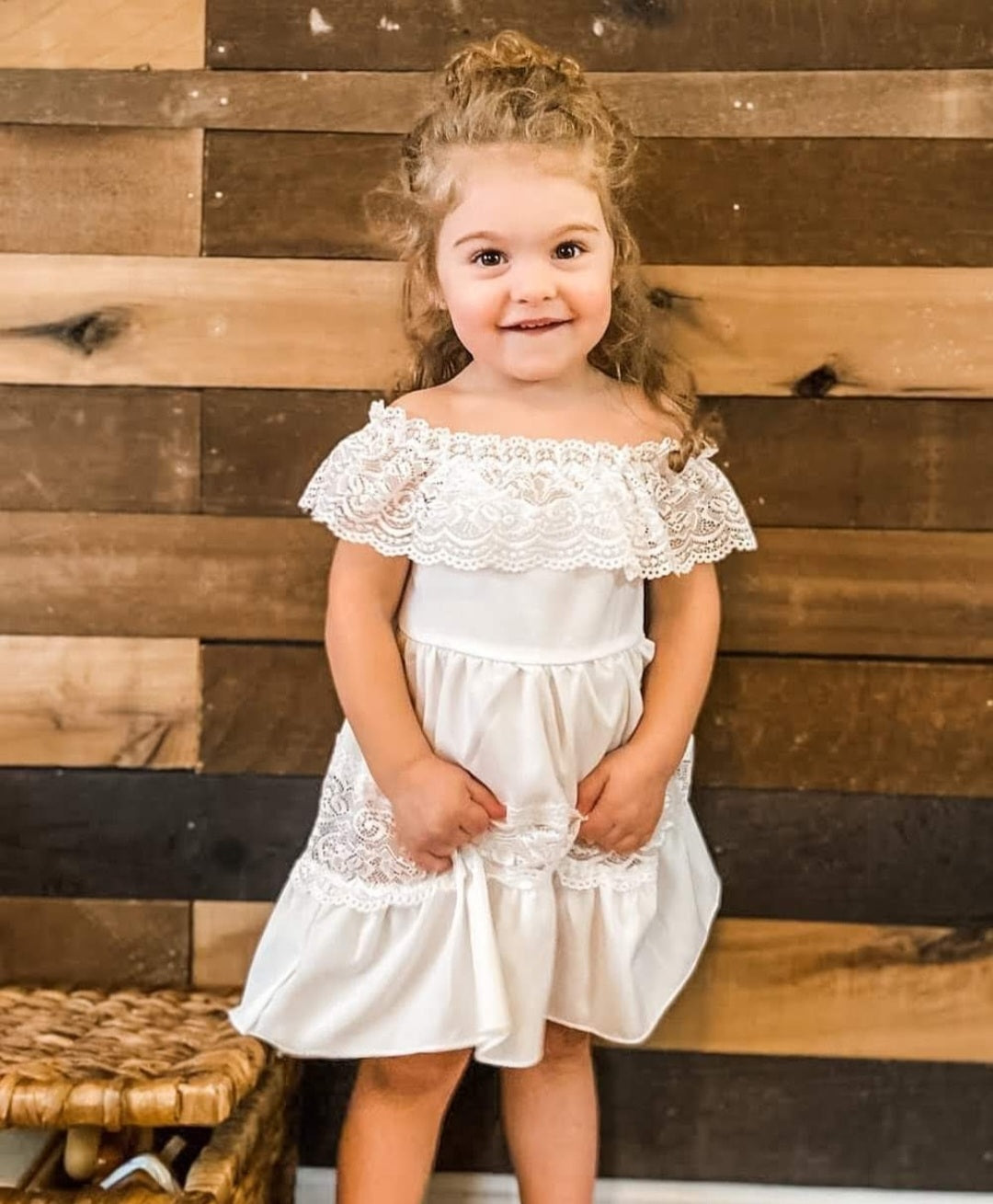 White On or Off the Sholder Lace Dress #1000393