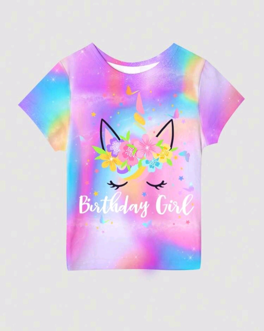 4 PCS Happy Birthday Unicorn Outfit #1001041