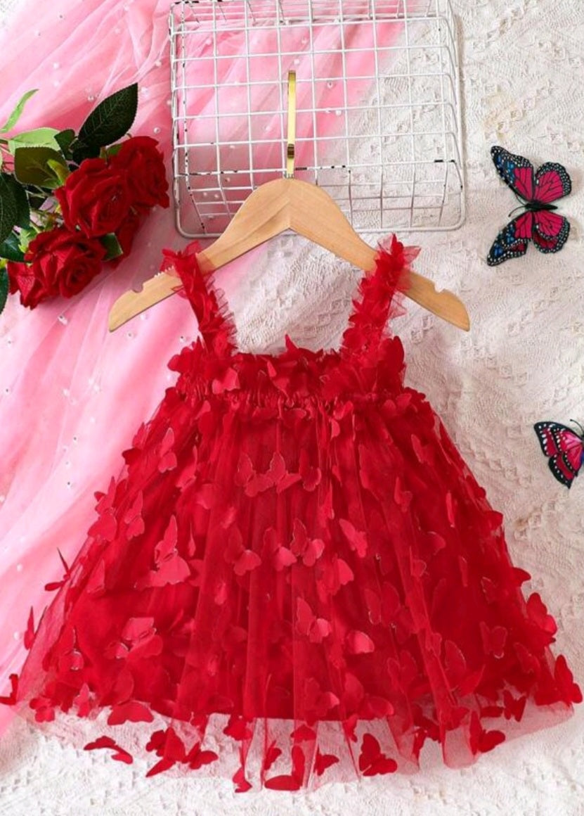 Red Butterfly Dress #1000225