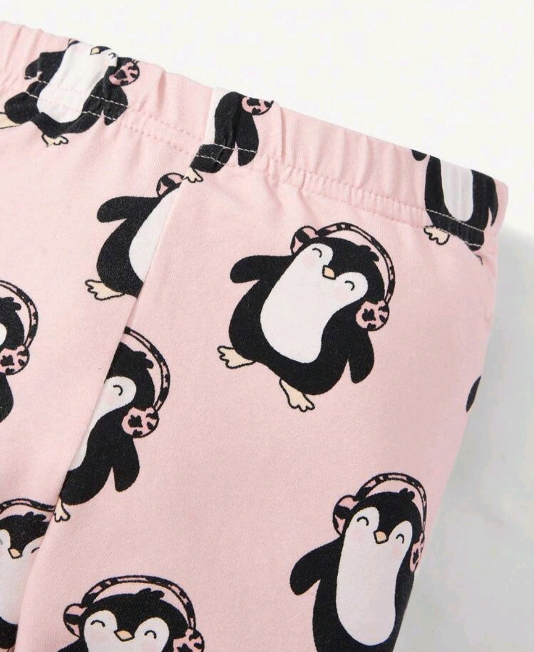 Penguin Cotton Crewnek Neck Top and Leggings #100014