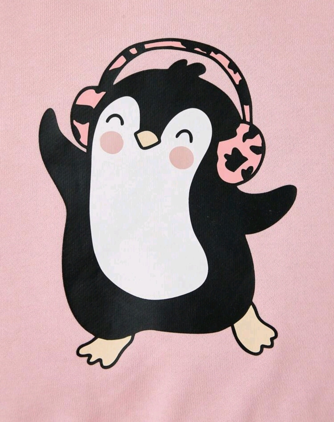 Penguin Cotton Crewnek Neck Top and Leggings #100014