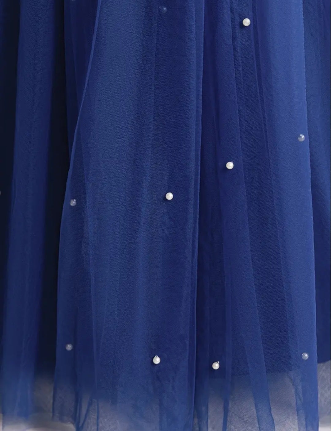 Navy Special Occasions Dress Ball Gown with Pearls #1000204