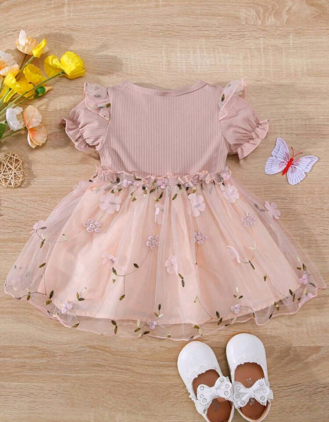 Floral Embroidered Dress #1000779