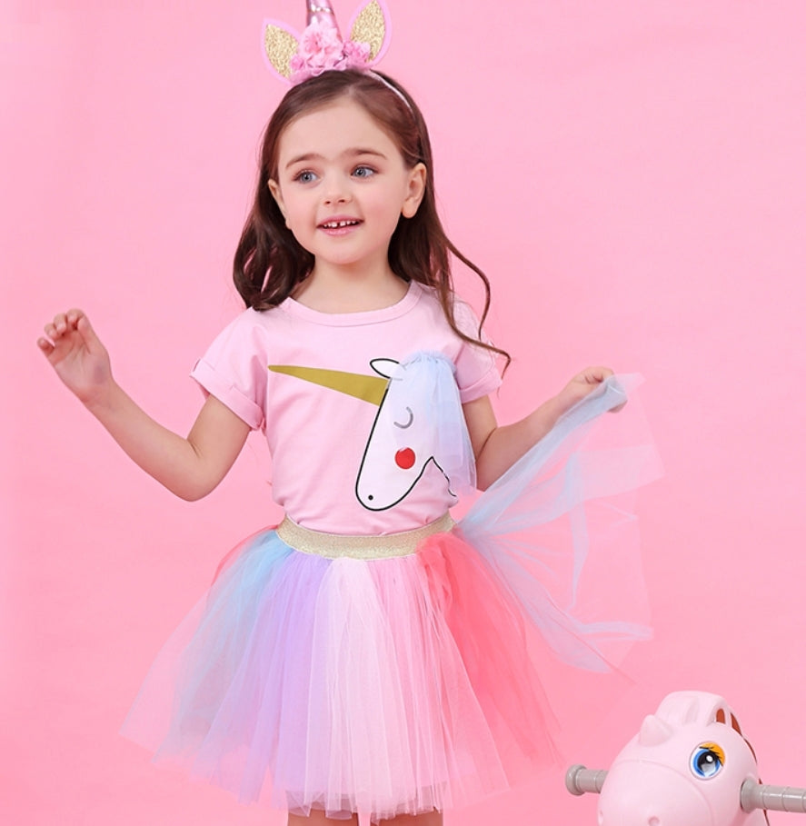 Unicorn Top and Rainbow Tutu #1000370