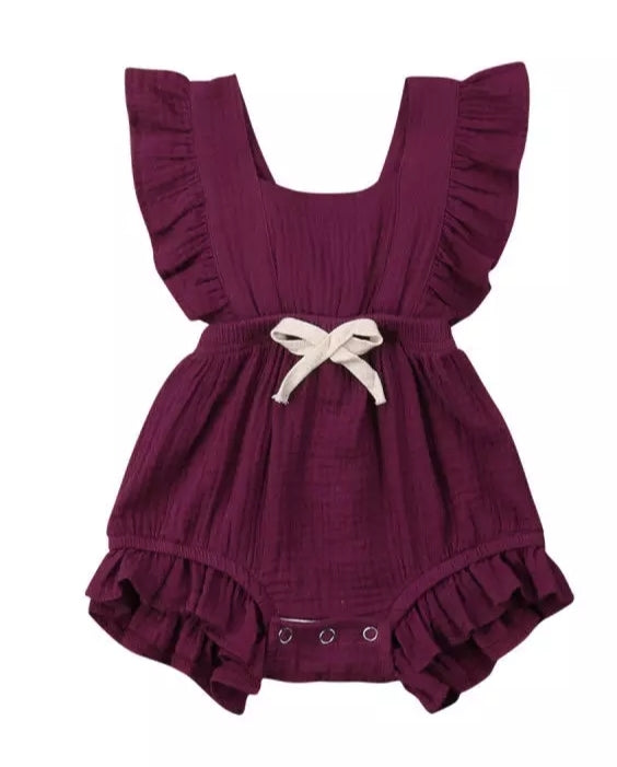 Magena Ruffle Muslin Romper #1000151