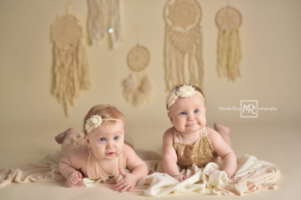 Lace Boho Romper with Gold Detail #1000187