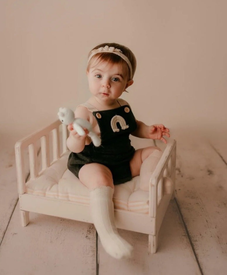 Charcoal Rainbow Romper Gender Neutral #2000151