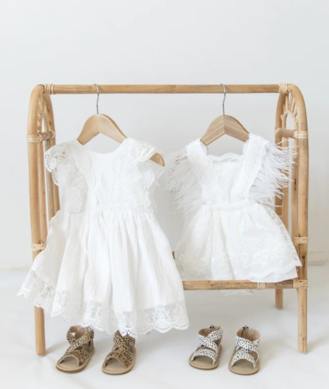 Sibling Outfits, White Lace Dress #1000691