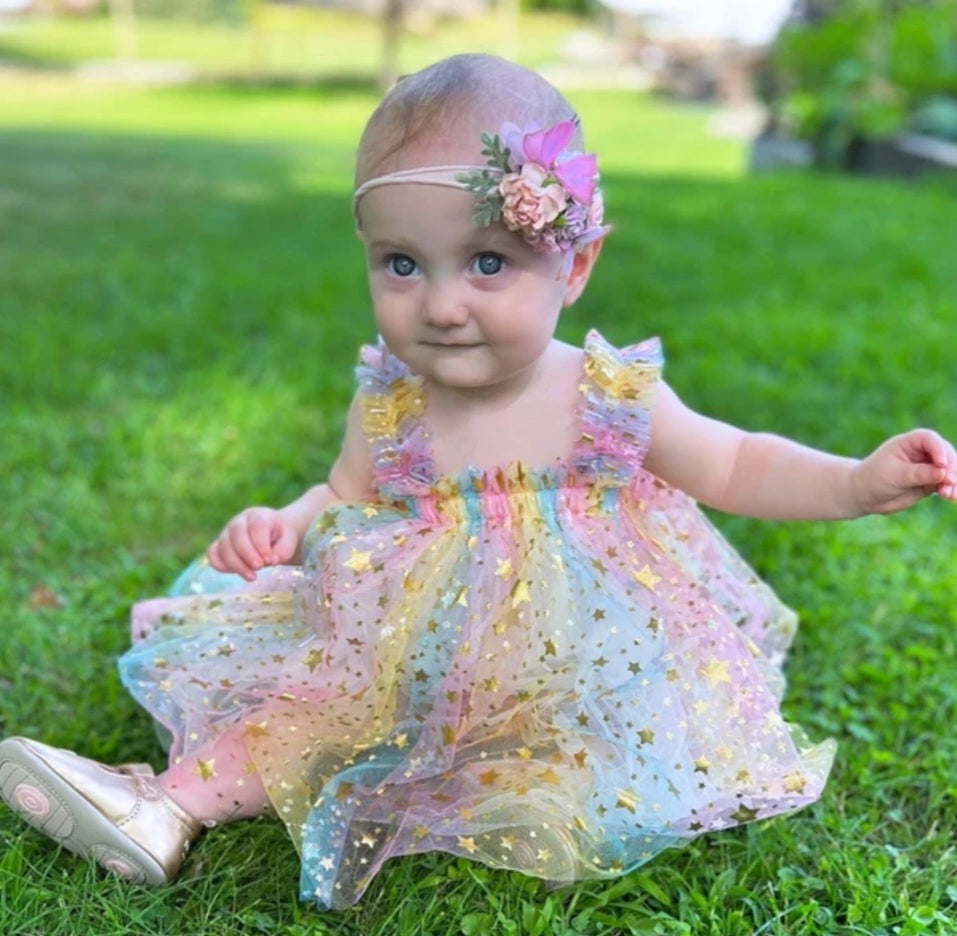 Rainbows and Stars Tulle Dress #1000415