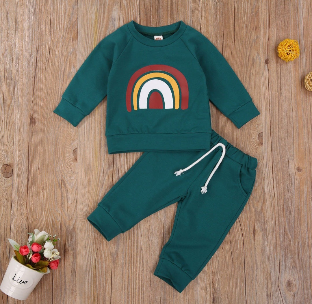 Turquoise Rainbow Tracksuit Gender Neutral #200017