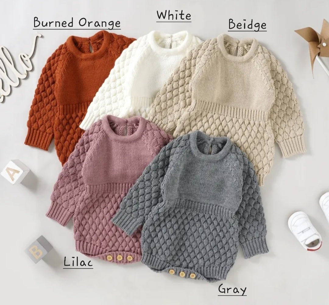 Luxury Knitwear ROMPERS Gender Neutral #10001