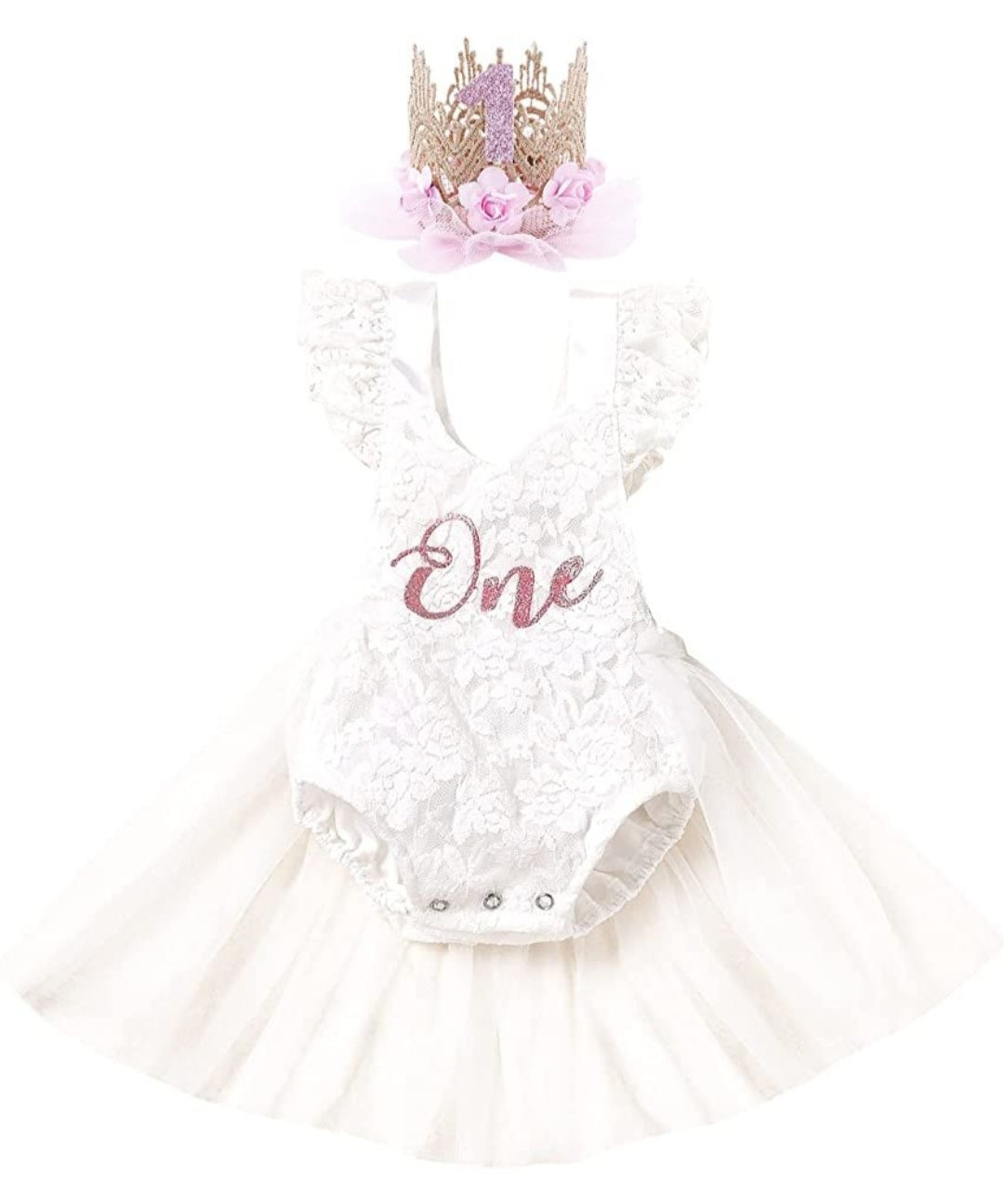 ONE Lace Romper White #1000669