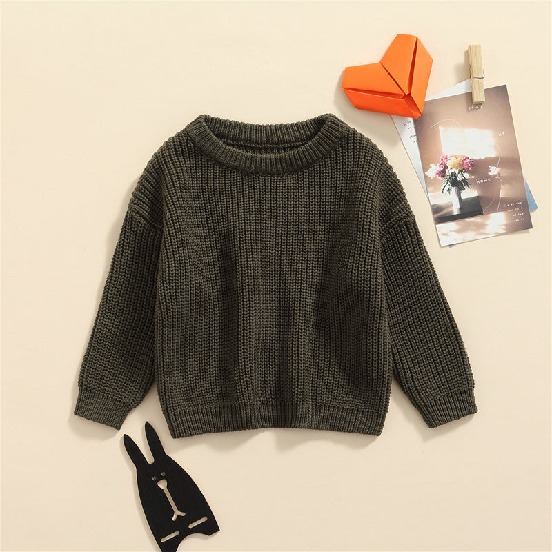 Army Green Luxury Sweater Gender Neutral #10020031