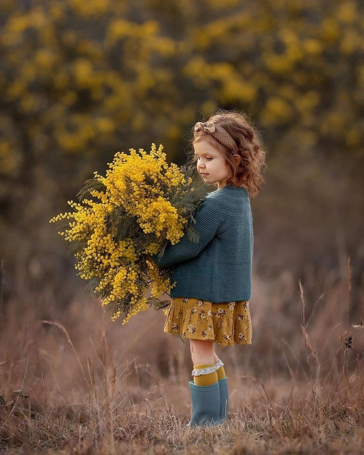 Mustard Floral Dress with Headband #1000922