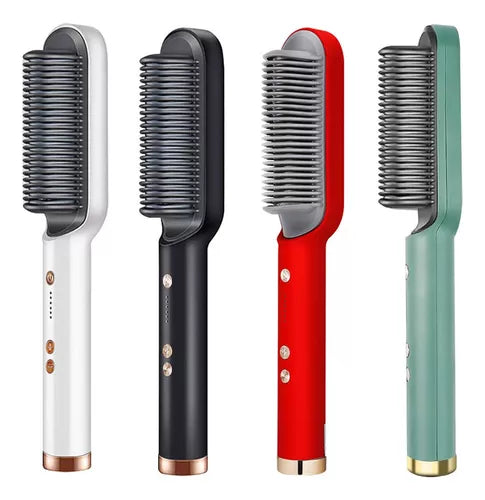 Hair Straightener Comb One-Step Hair Straightening Brush FH909 - White.  Hair Straightener Comb One-Step Hair Straightening Brush - Green #80004