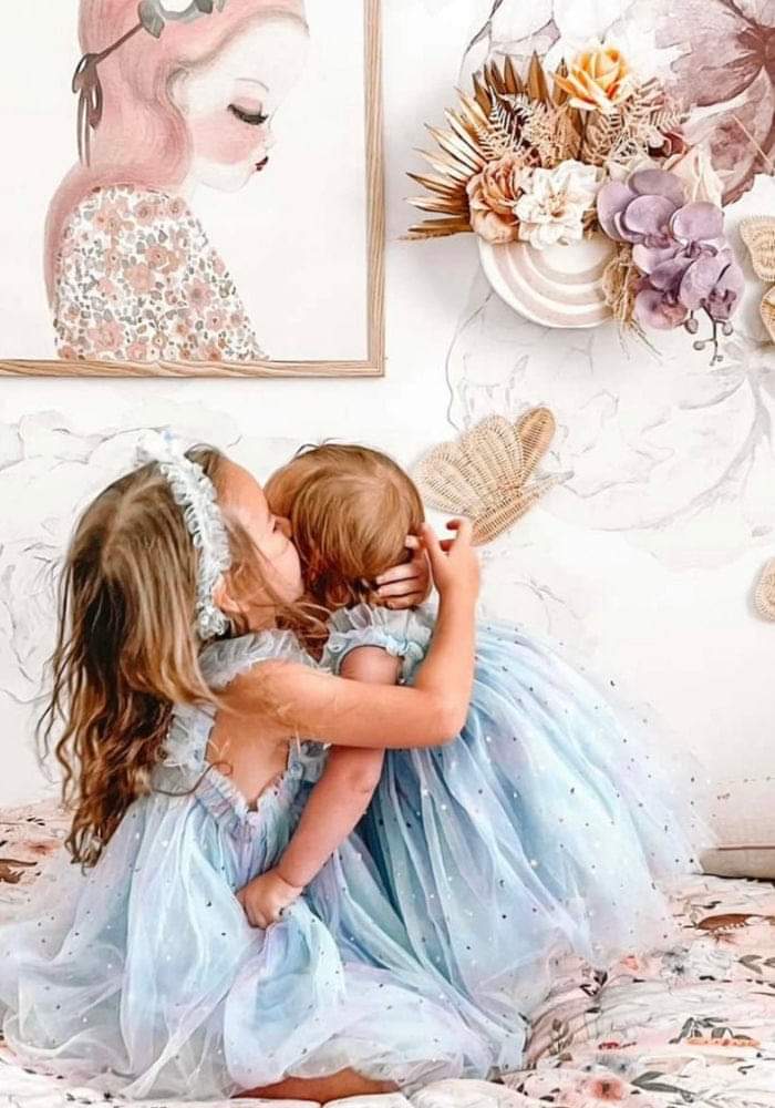 Blue Purple Star Tulle Dress #1000522