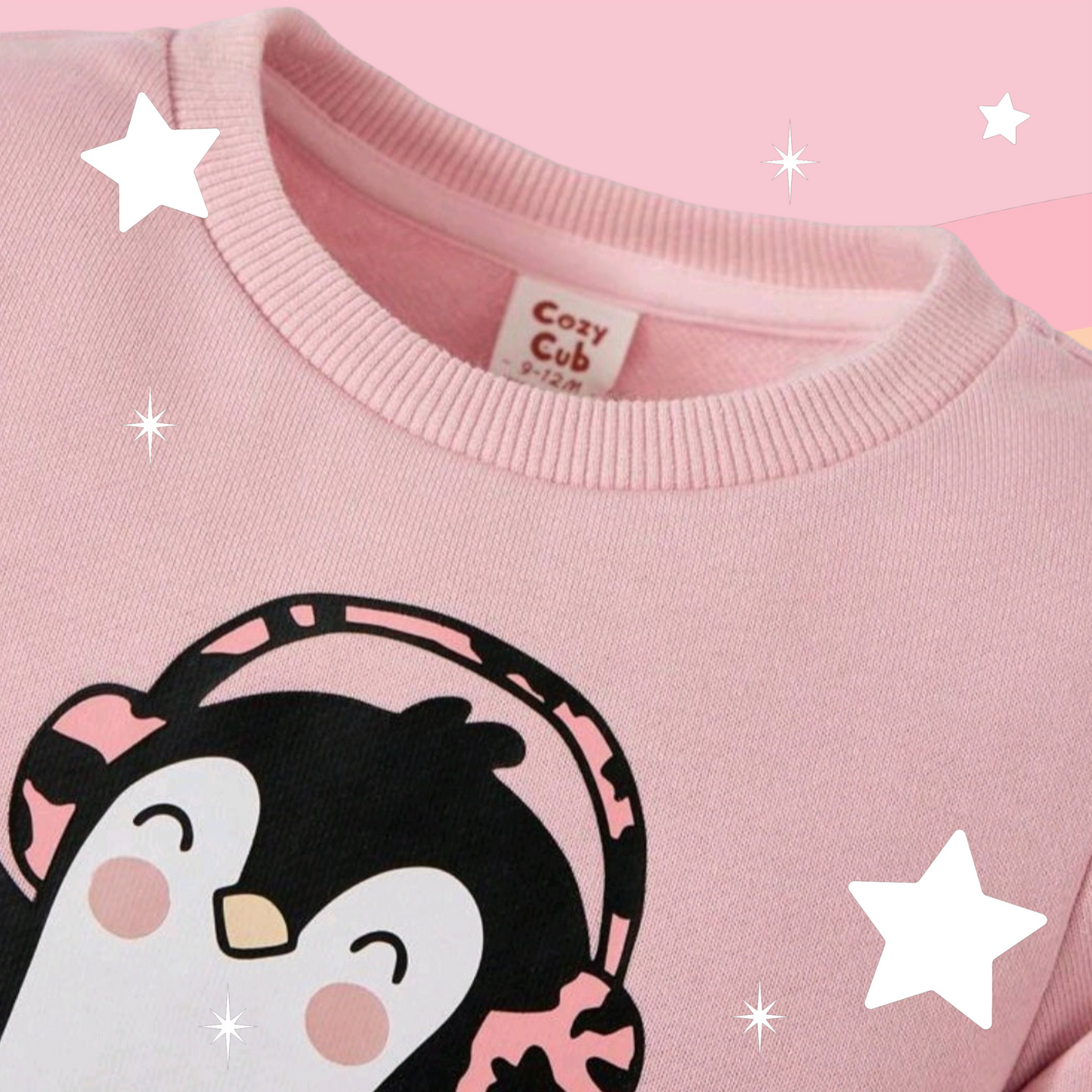 Penguin Cotton Crewnek Neck Top and Leggings  #100014