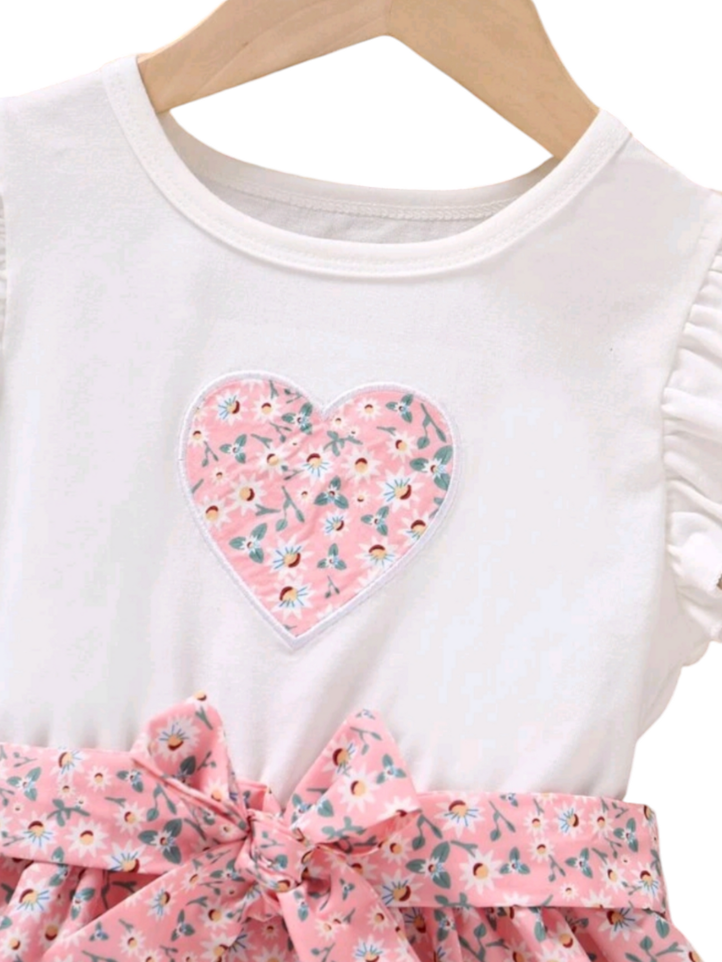 Floral Heart Dress Pink  #1000278