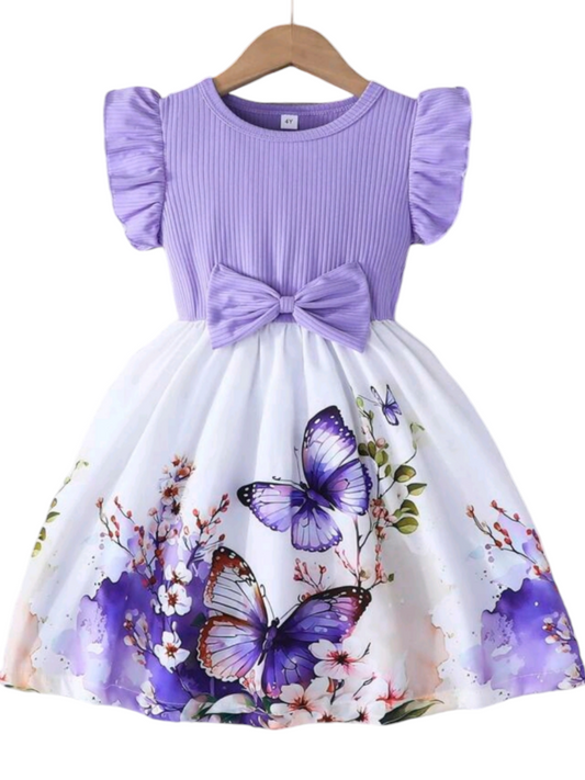 Purple Butterfly Dress #1000918