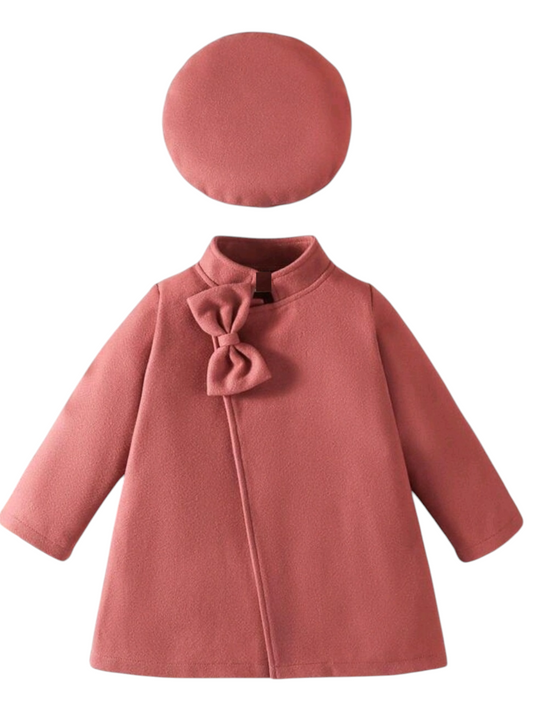 Salmon Melton Coat and Bernet #1001194