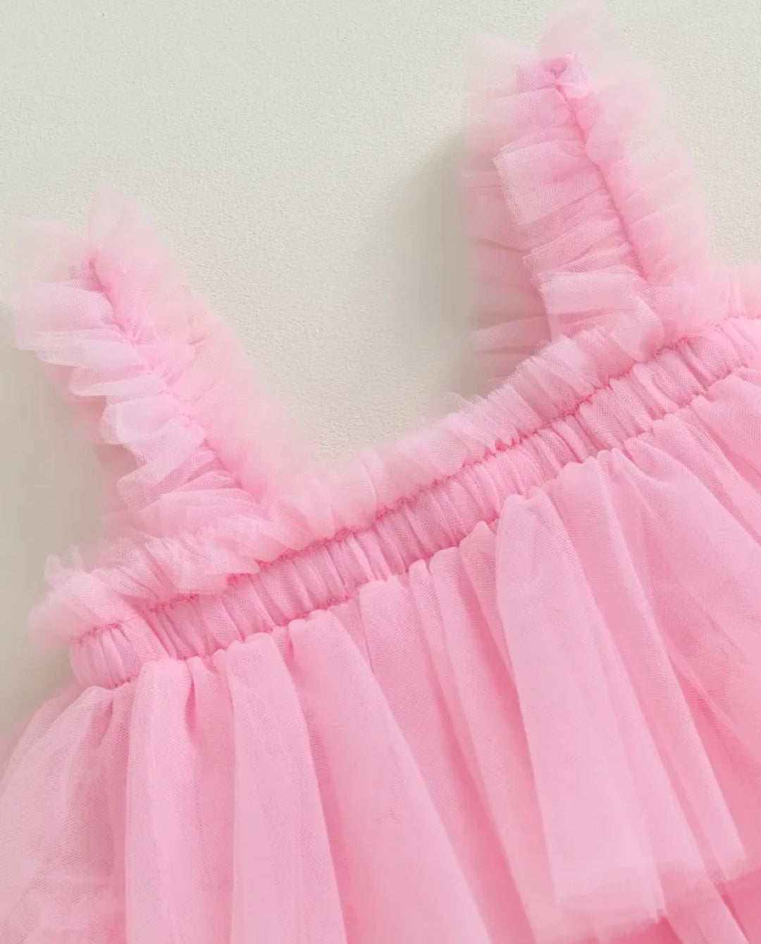 Pink Ruffle Tulle Dress  #100084