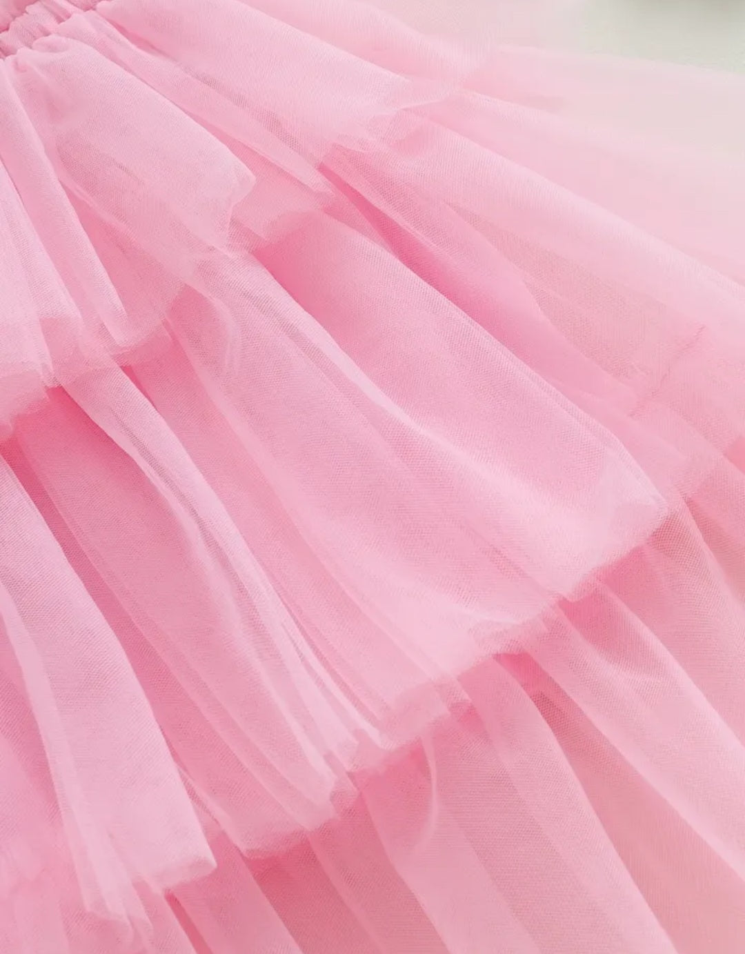 Pink Ruffle Tulle Dress  #100084