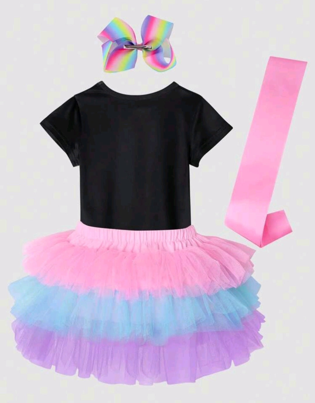 4 PCS Happy Birthday Outfit #1000274
