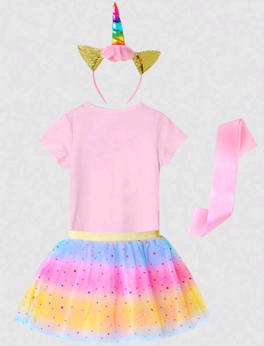 4PSC Happy Birthday Outfit  Unicorn #1000198