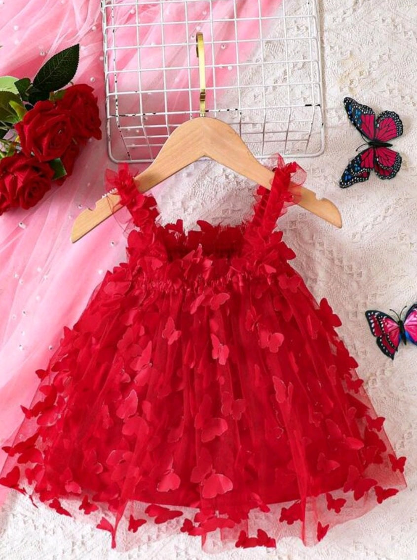 Red Butterfly Dress  #1000225