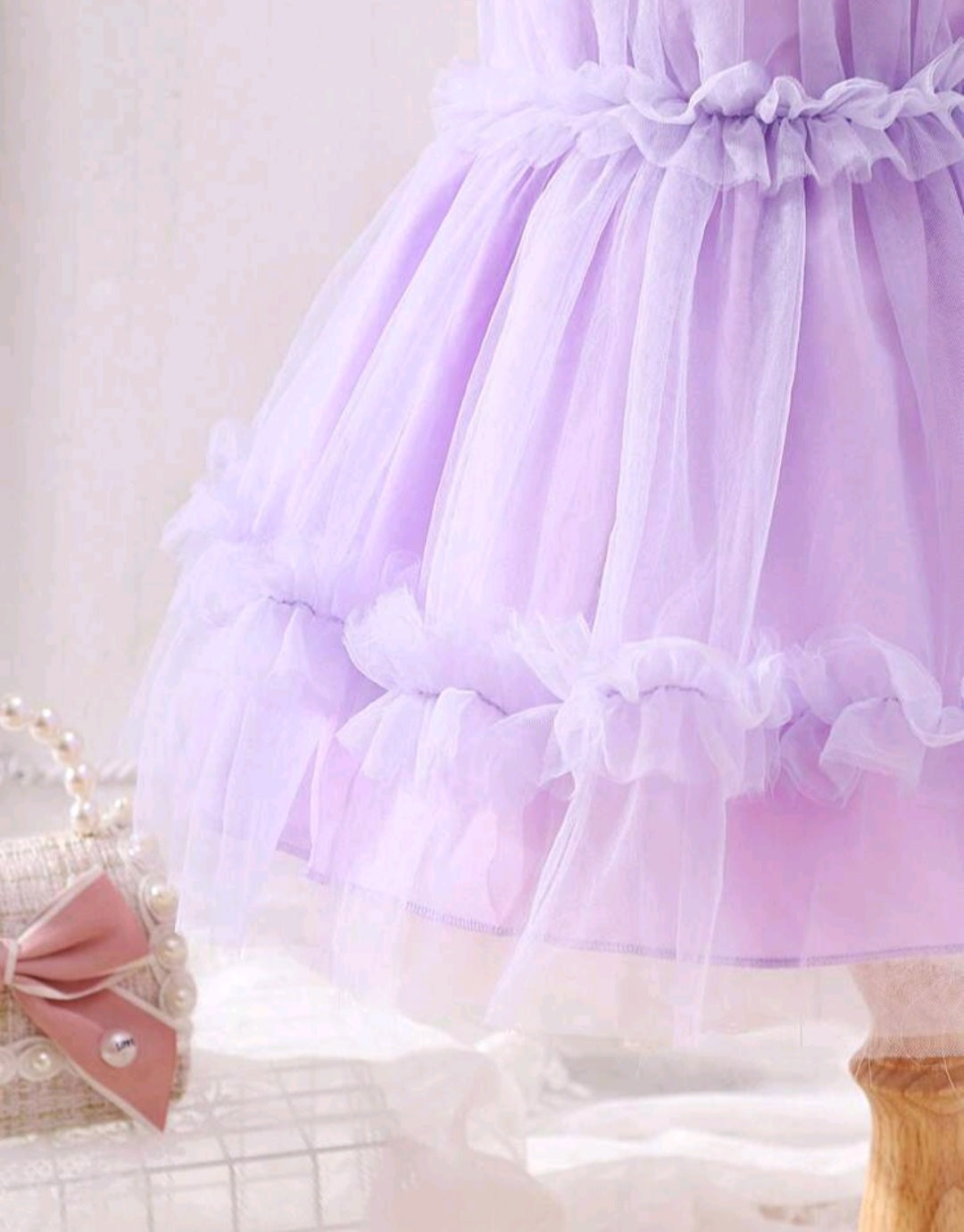 Purple Ruffle Dress #1000472