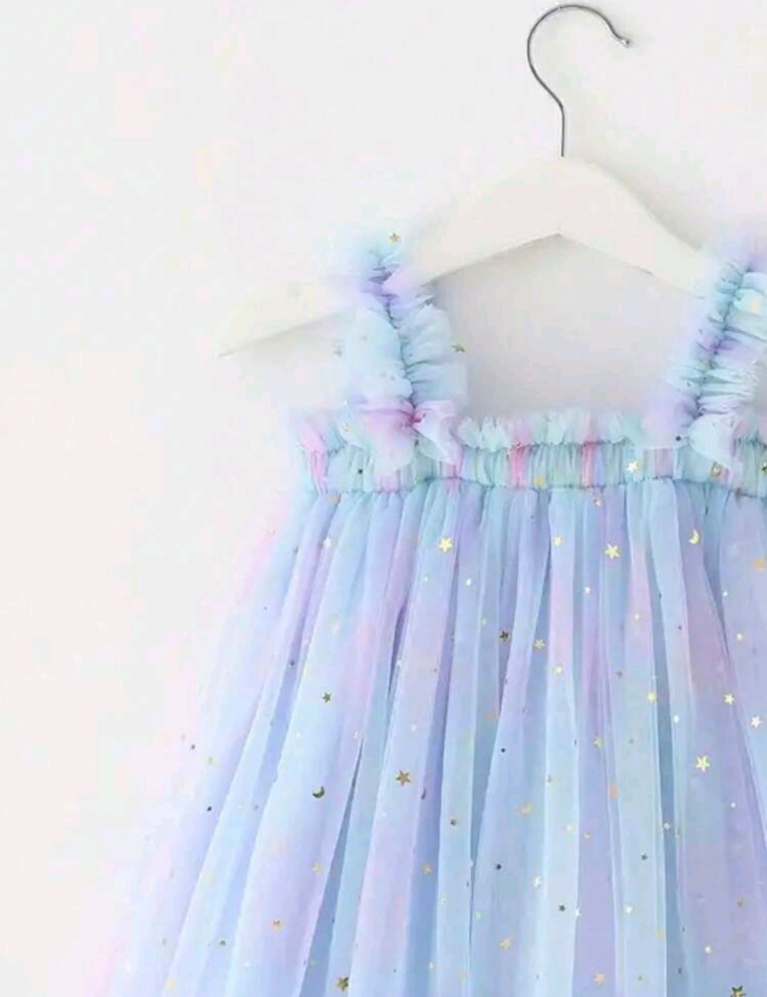 Blue Purple Star Tulle Dress #1000522