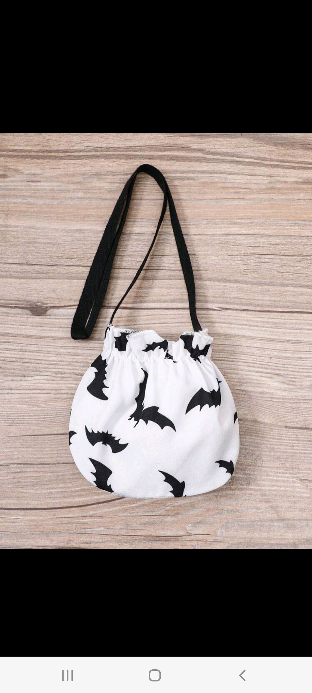 Halloween Black and White Dress with Bag #1000989