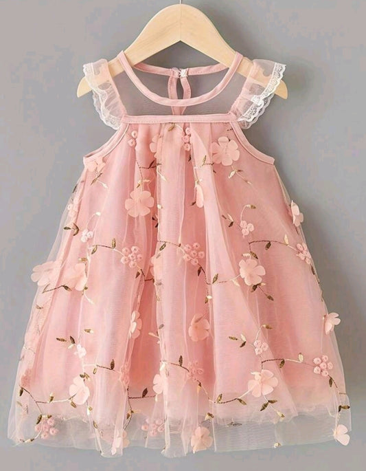 Floral Pink Dress #1000934