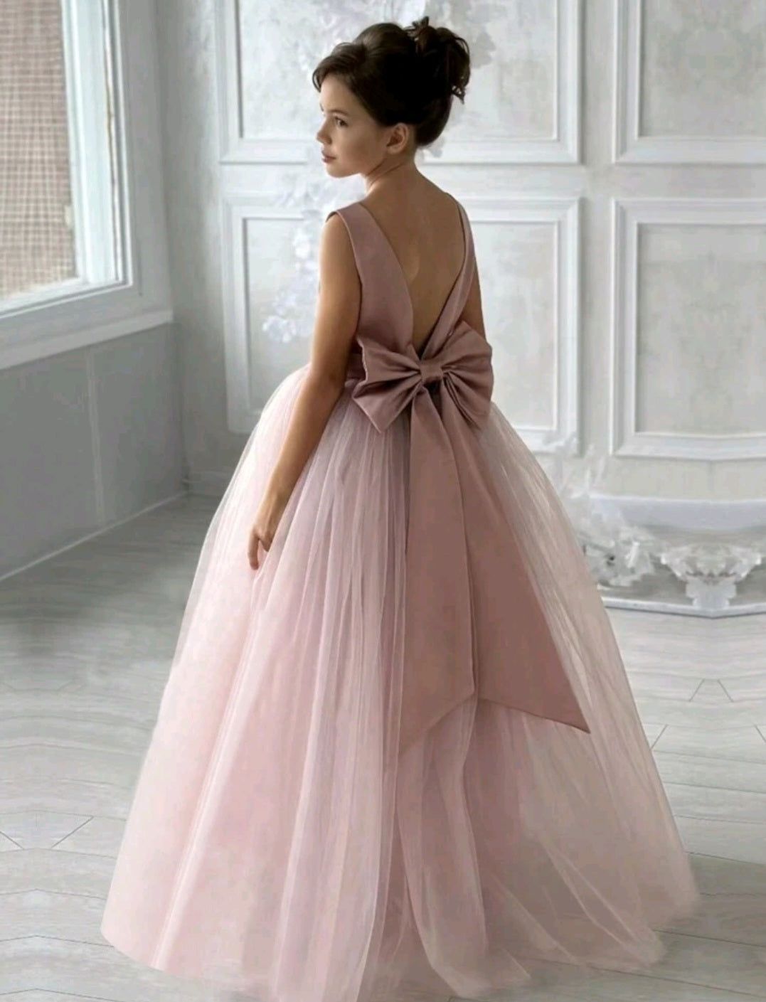 Pink Formal Dress with Headband #1000998