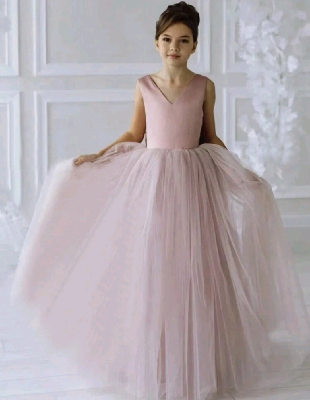 Pink Formal Dress with Headband #1000998