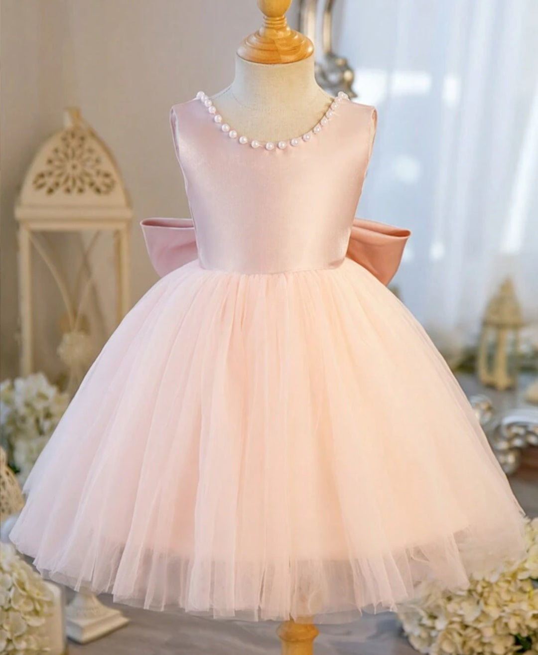 Ribbed White Romper with Dusty Pink Corduroy Suspended Bloomer (Overall) and Headband  #1000168