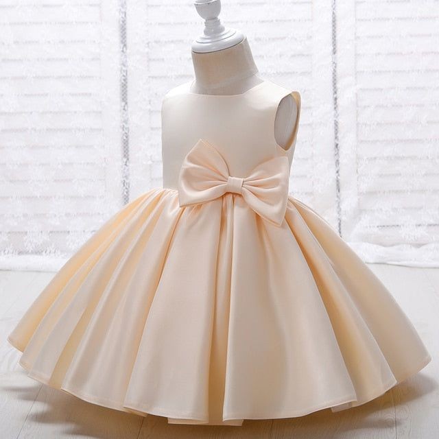 Cream Special Occasions Dress with Big Bow (Clip on) #1001149