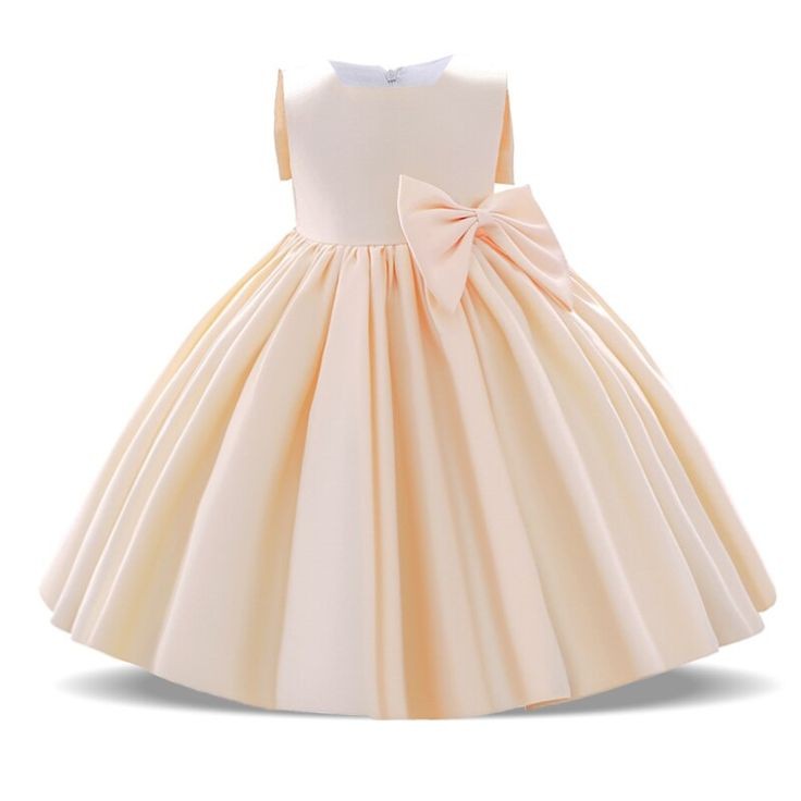 Cream Special Occasions Dress with Big Bow (Clip on) #1001149