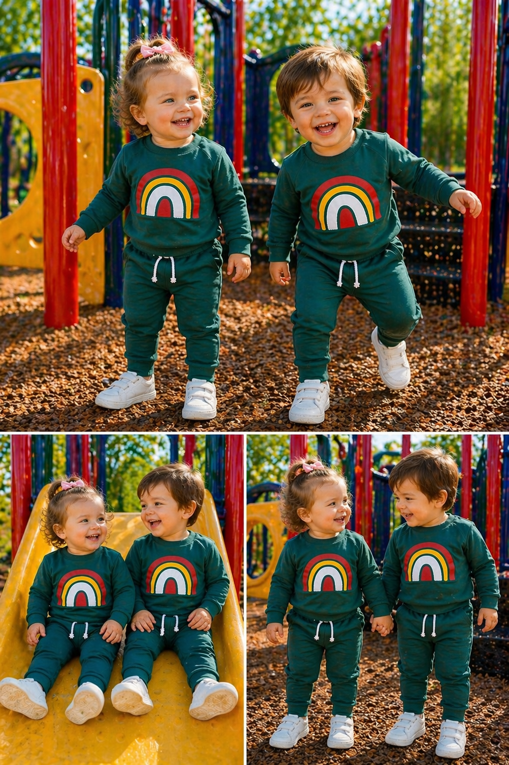 Turquoise Rainbow Tracksuit Gender Neutral  #200017