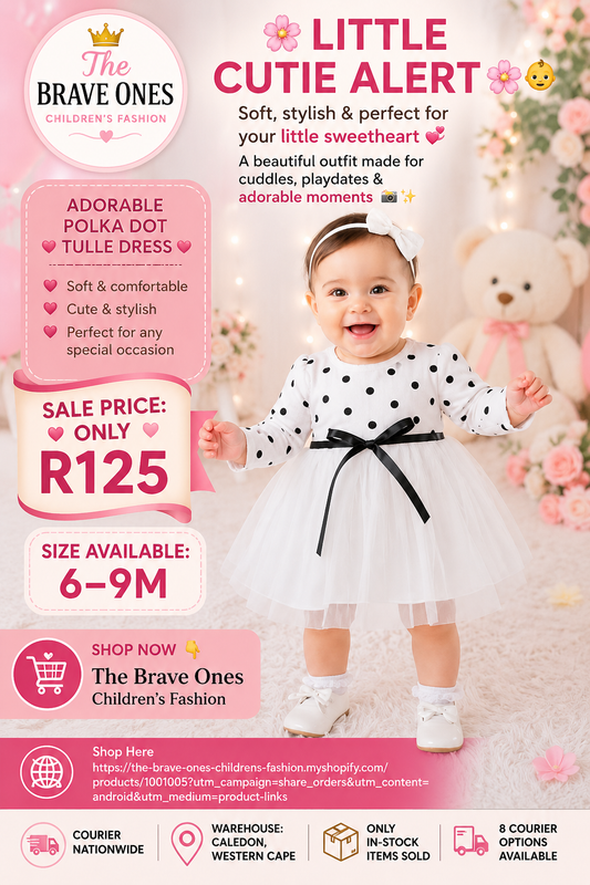 White Polka Dress with Romantic Tutu #1001005