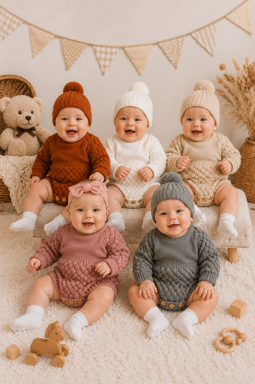 Luxury Knitwear ROMPERS Gender Neutral  #10001