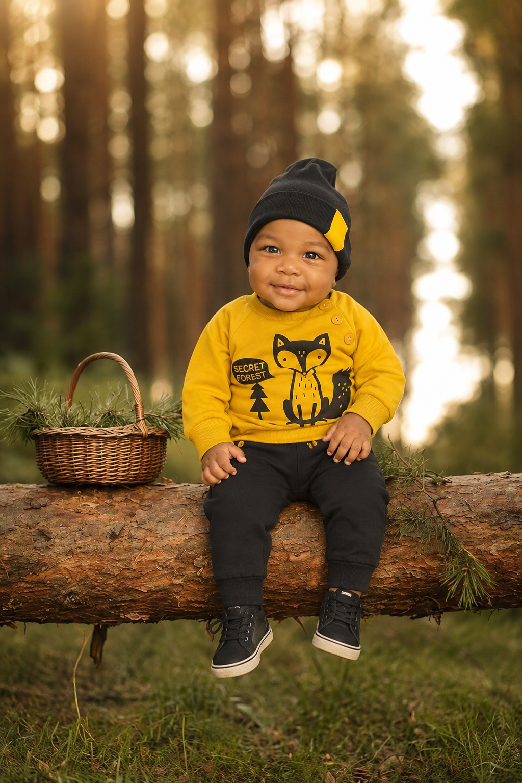 Secret Forest Yellow Fox Tracksuit #20002