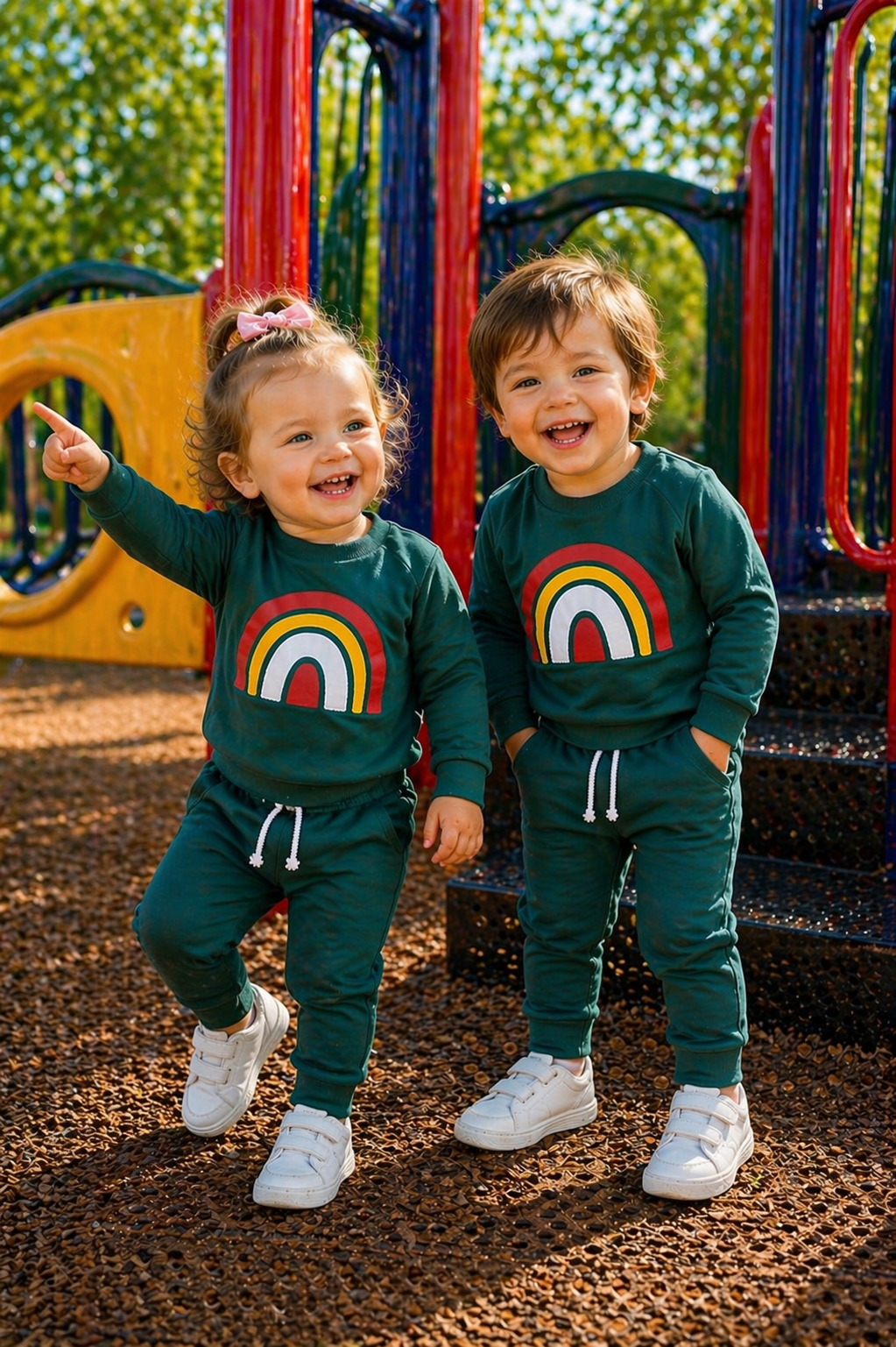 Turquoise Rainbow Tracksuit Gender Neutral  #200017