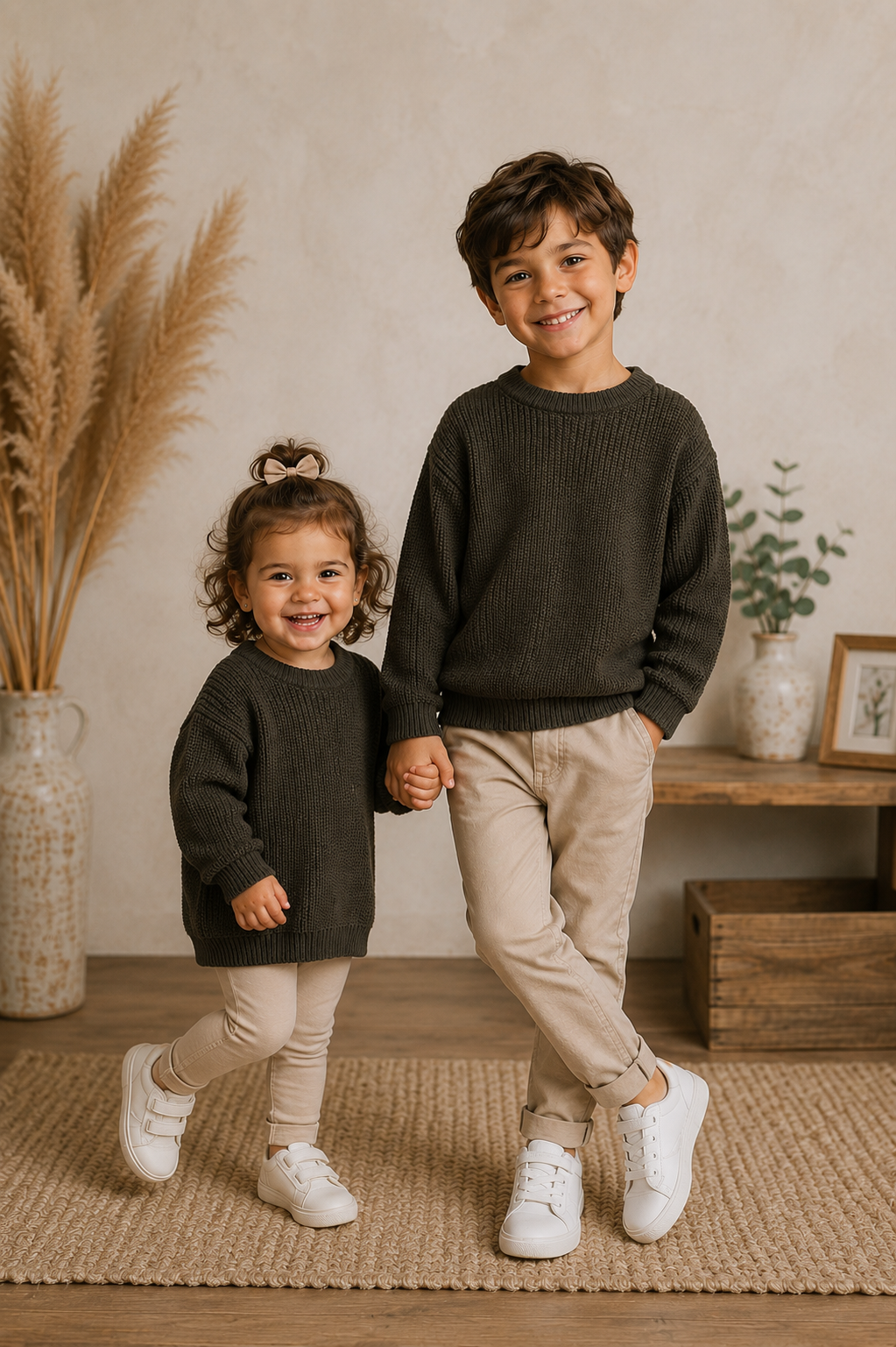 Army Green Luxury Sweater Gender Neutral #10020031